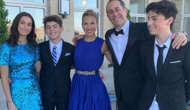 Betty Seinfeld son Jerry Seinfeld with his family.